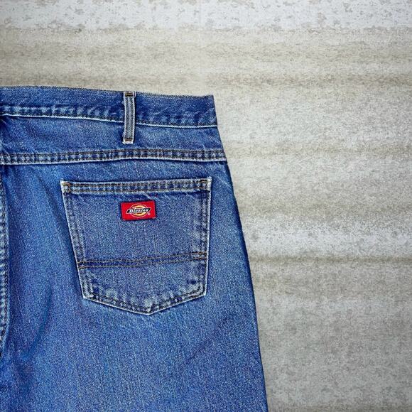 Dickies Jeans Baggy Wide Leg Fit Medium Wash Denim Red Label - Picture 3 of 6